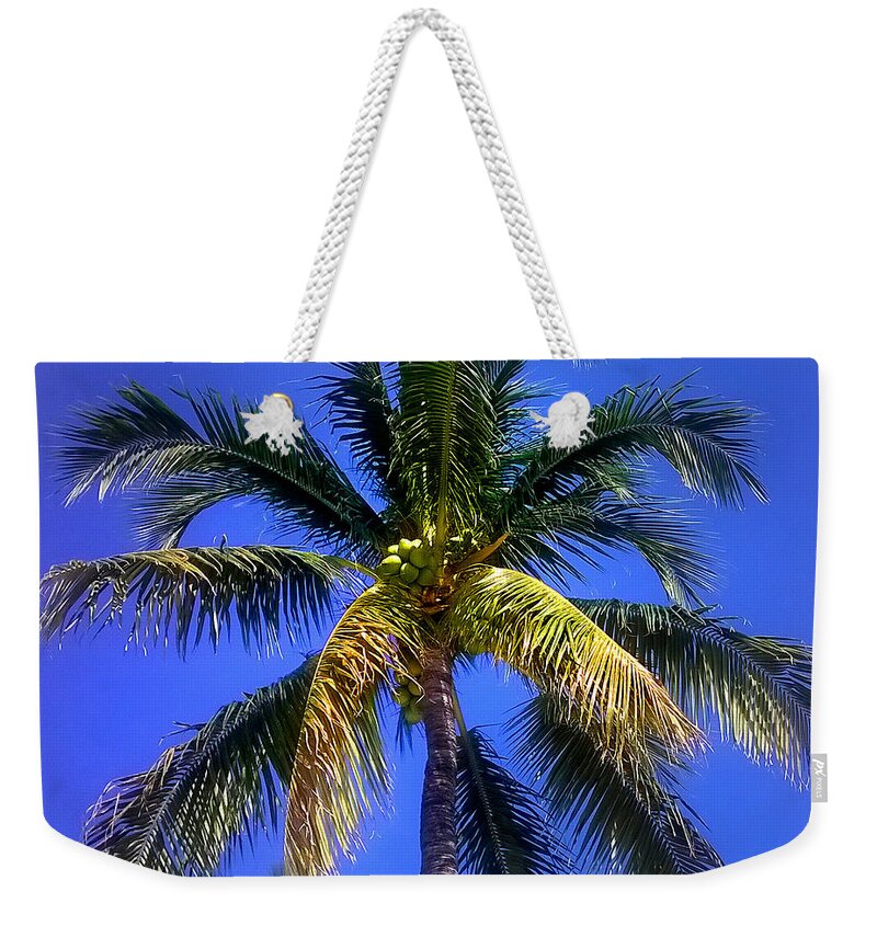 Duane Mccullough Weekender Tote Bag featuring the photograph Tropical Palm Trees 8 by Duane McCullough