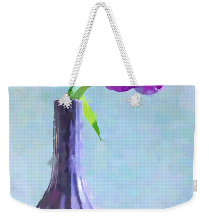 Three Tulips Weekender Tote Bag featuring the photograph Tulip Abstract by Betty LaRue