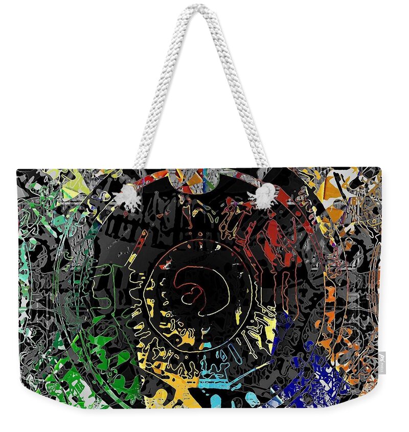 Abstract Weekender Tote Bag featuring the digital art Tunnel Vision by David Manlove