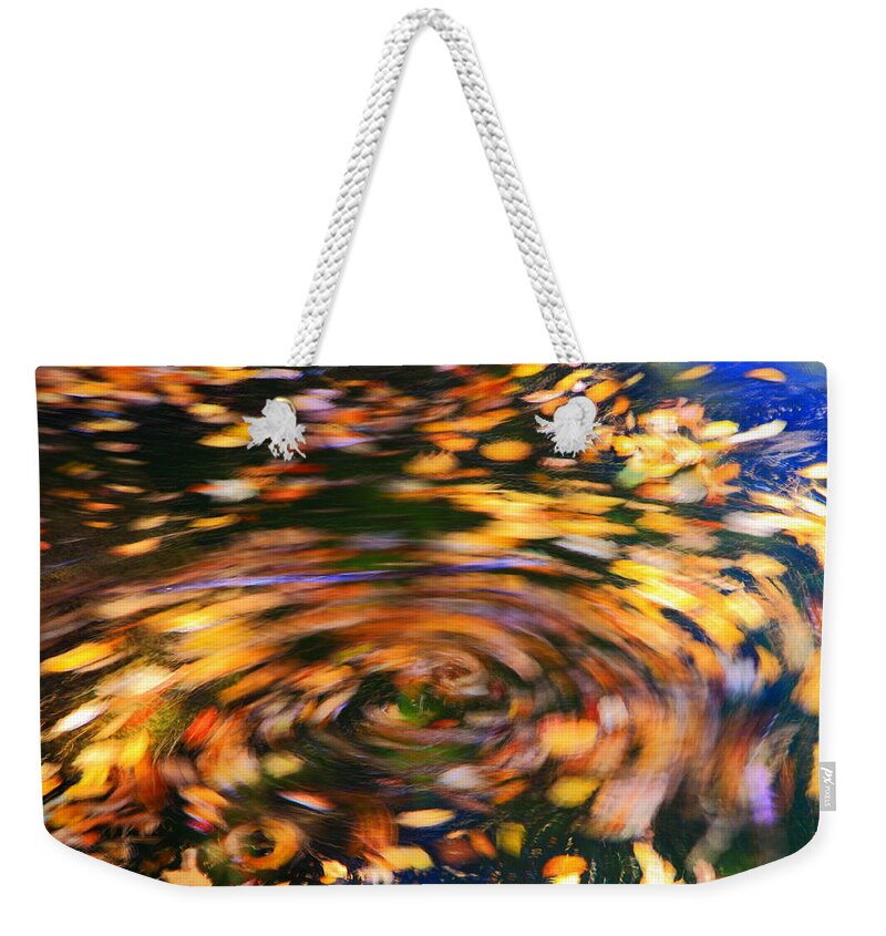 Turning Leaves Weekender Tote Bag featuring the photograph Turning Leaves by Roupen Baker