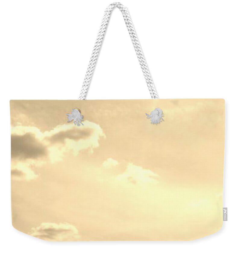 Turtles Weekender Tote Bag featuring the photograph Turtle Cloud Bliss by Carol Oufnac Mahan
