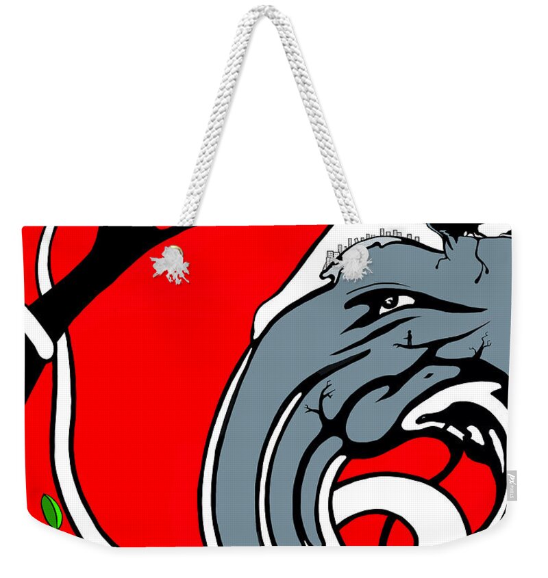 Branch Weekender Tote Bag featuring the digital art Twisted by Craig Tilley