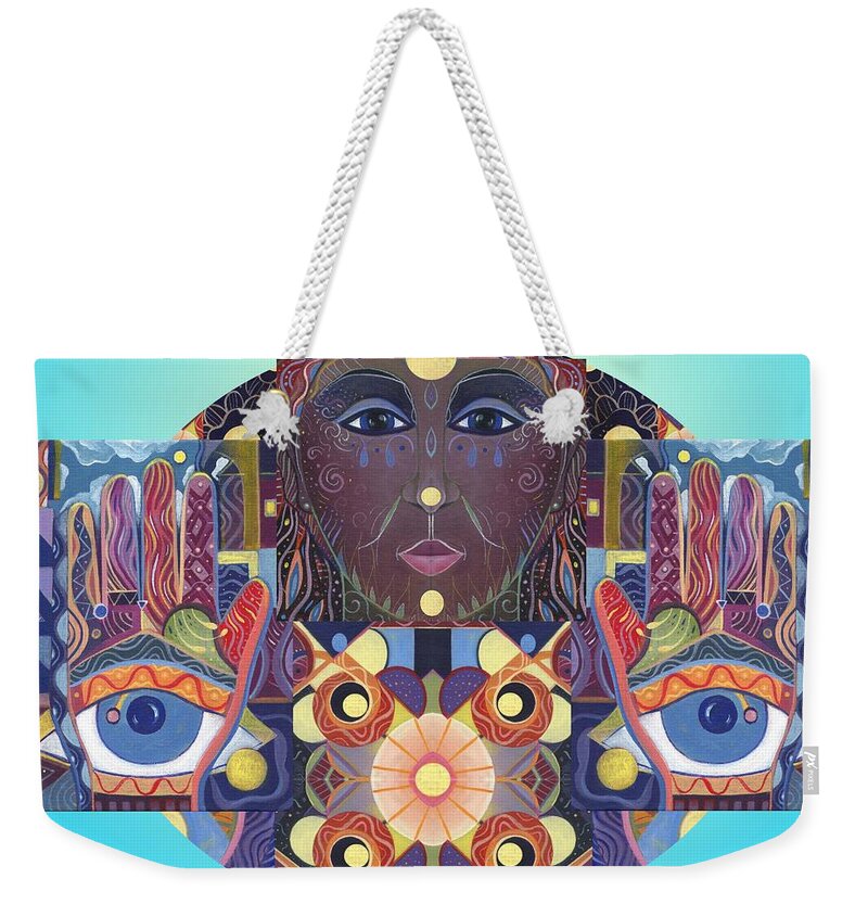 Love Weekender Tote Bag featuring the painting Unconditionally by Helena Tiainen