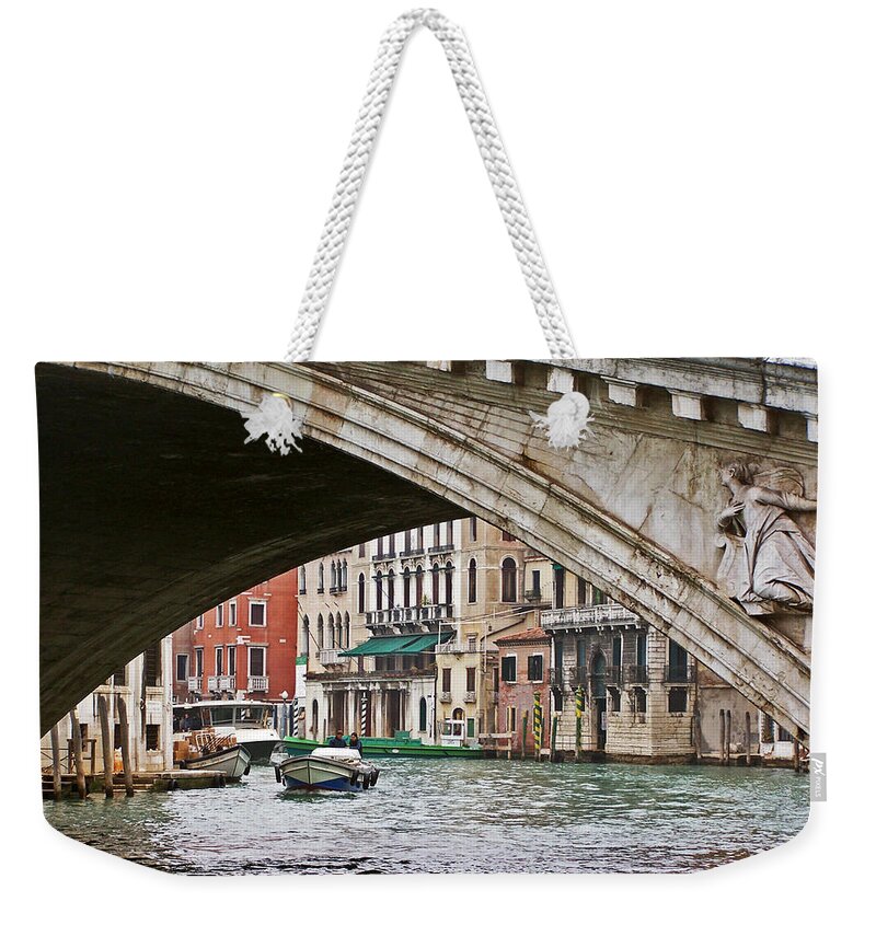 Bridges Weekender Tote Bag featuring the photograph Under the Bridge by Jennifer Robin