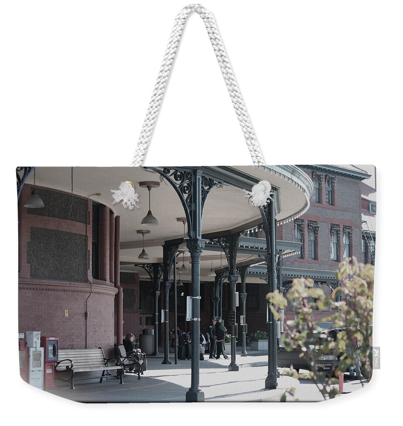 Union Station Weekender Tote Bag featuring the photograph Union Street Station by Patricia Babbitt
