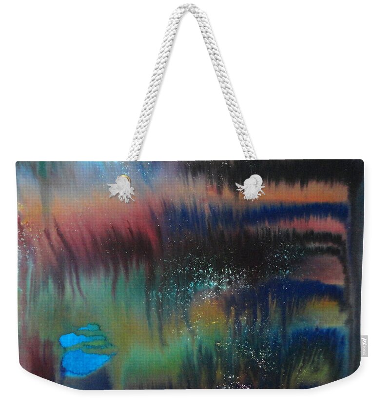 Art Weekender Tote Bag featuring the painting Rainbow in Dooars by Tamal Sen Sharma
