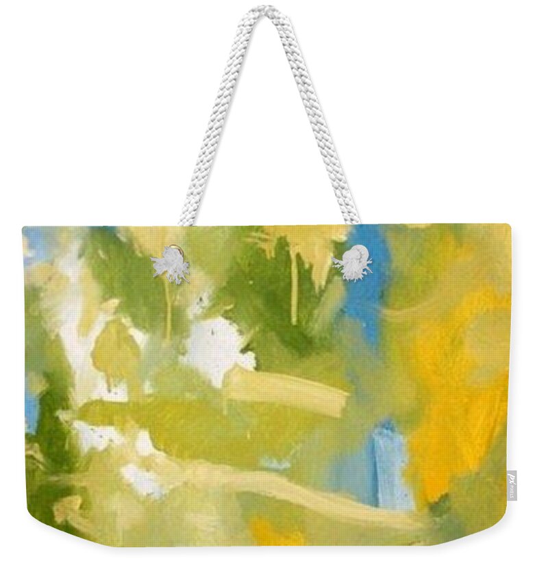 Landscape Weekender Tote Bag featuring the painting Untitled #10 by Steven Miller
