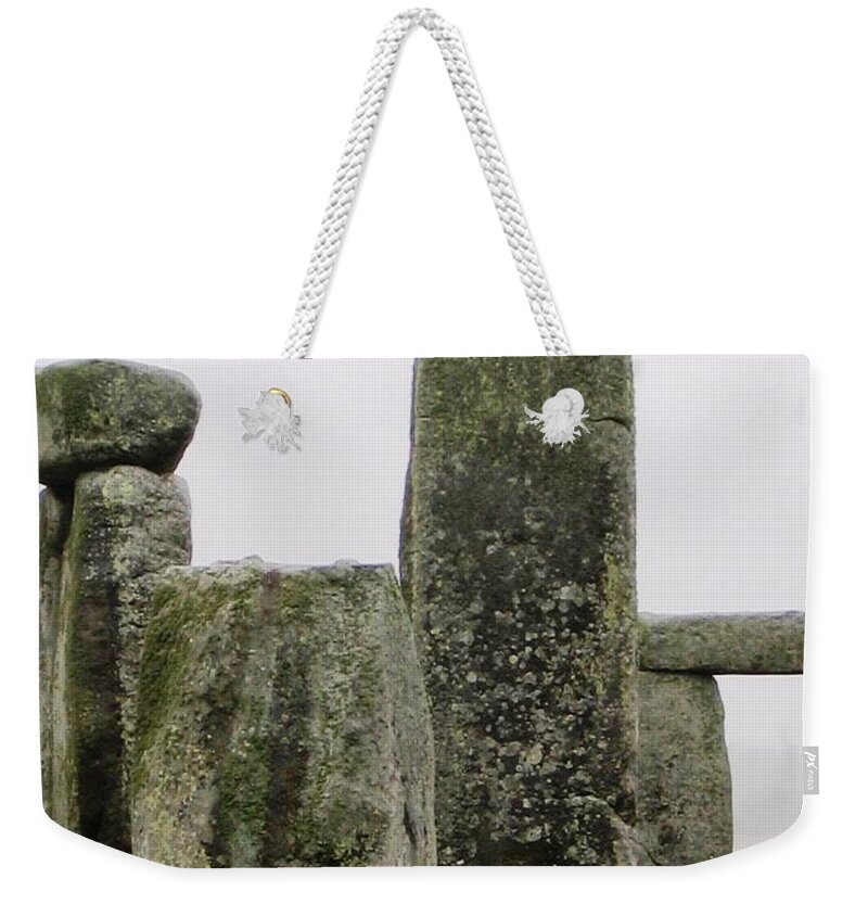 Stonehenge Weekender Tote Bag featuring the photograph Upright by Denise Railey