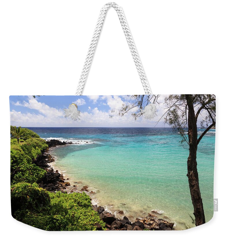 Tranquility Weekender Tote Bag featuring the photograph Usa, Hawaii, Maui, Road To Hana by Michele Falzone