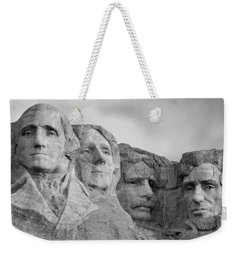 Photography Weekender Tote Bag featuring the photograph Usa, South Dakota, Mount Rushmore, Low by Panoramic Images