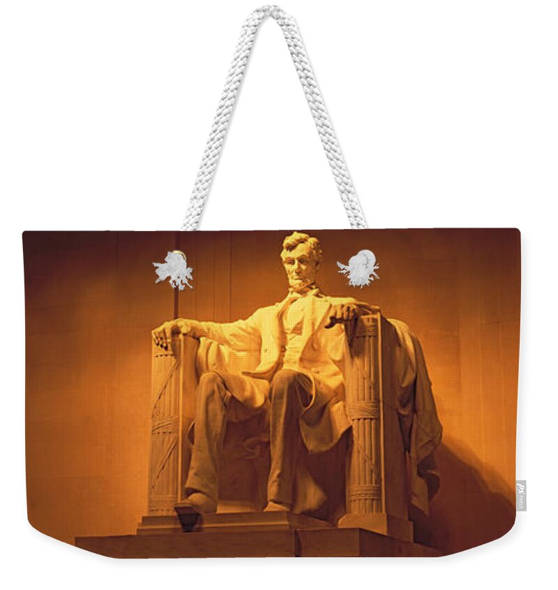 Photography Weekender Tote Bag featuring the photograph Usa, Washington Dc, Lincoln Memorial by Panoramic Images