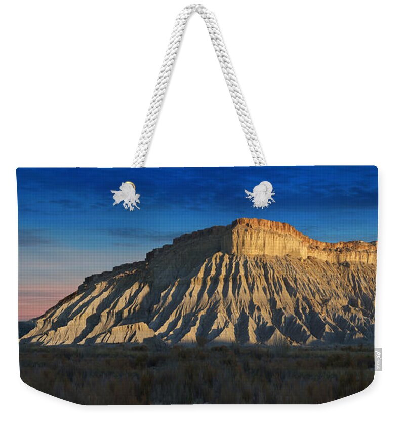 Landscape Weekender Tote Bag featuring the photograph Utah Outback 40 Panoramic by Mike McGlothlen