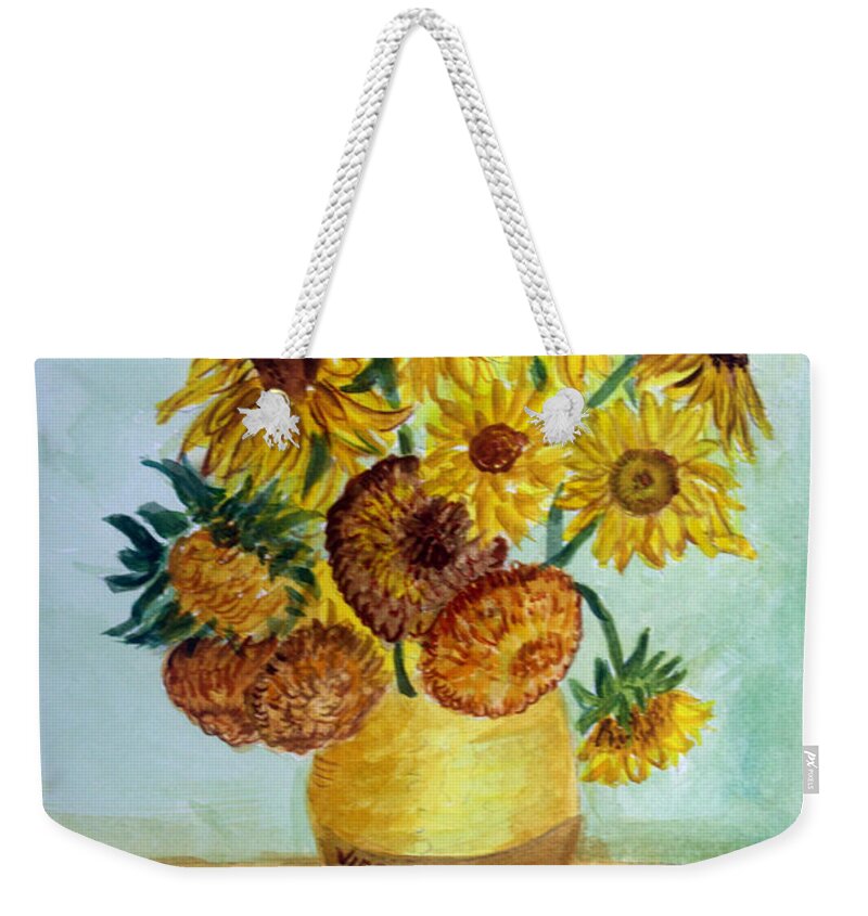 Sunflowers by Van Gogh Tote Bag by Vincent Van Gogh - Pixels