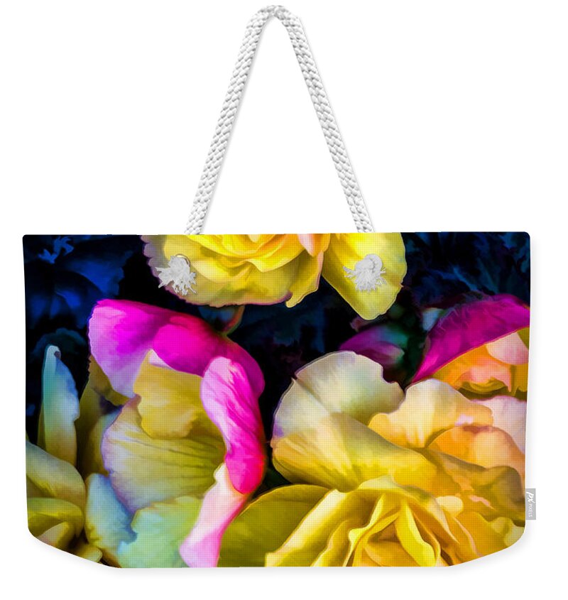 Flower Pictures Weekender Tote Bag featuring the digital art Vancouver Island Roses by Georgianne Giese