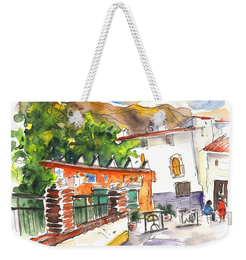 Travel Weekender Tote Bag featuring the painting Velez Blanco 06 by Miki De Goodaboom