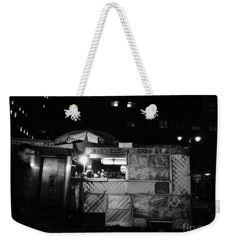 Street Photography Weekender Tote Bag featuring the photograph Hiding in Plain Sight by Miriam Danar