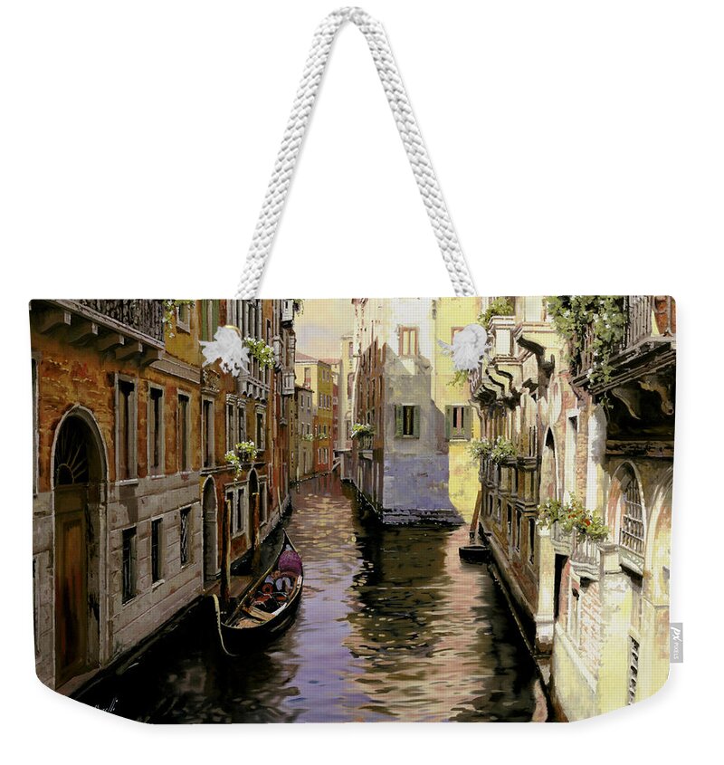 Venice Weekender Tote Bag featuring the painting Venezia Chiara by Guido Borelli