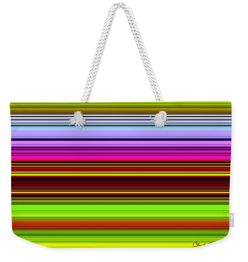 Abstract Extractions Weekender Tote Bag featuring the digital art Venice Flower Abstract by Chuck Staley