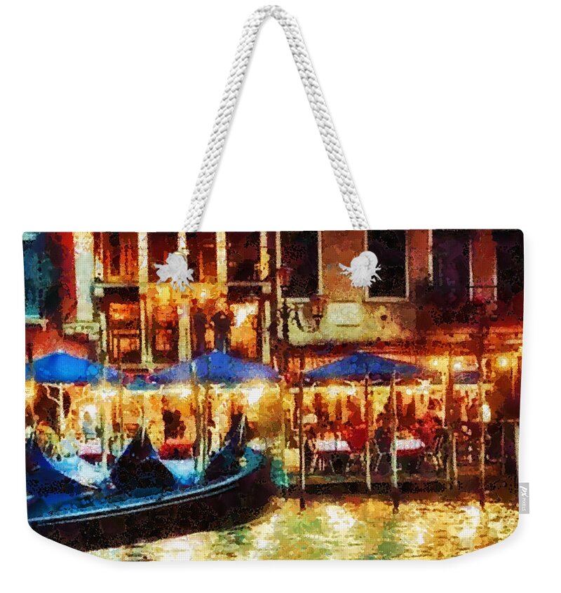 Venice Glow Weekender Tote Bag featuring the painting Venice Glow by Mo T