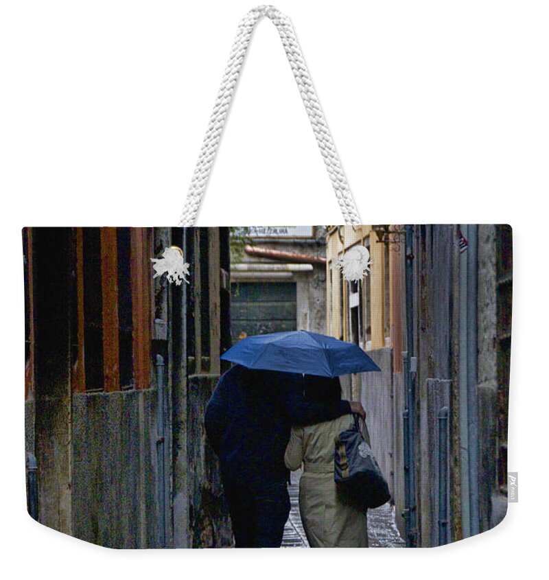 Europe Weekender Tote Bag featuring the photograph Venice in the Rain by Crystal Nederman