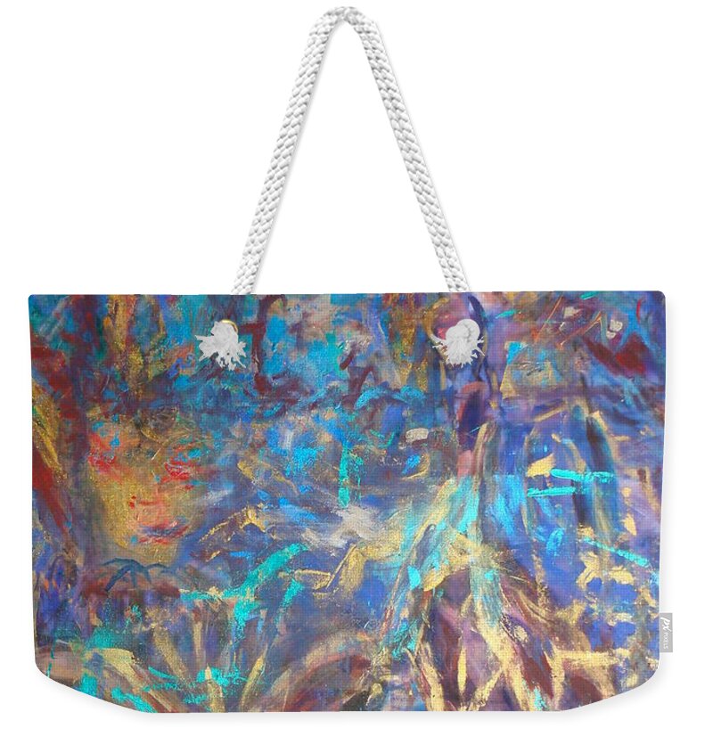 Venice Carnival Weekender Tote Bag featuring the painting Venice Carnival by Fereshteh Stoecklein