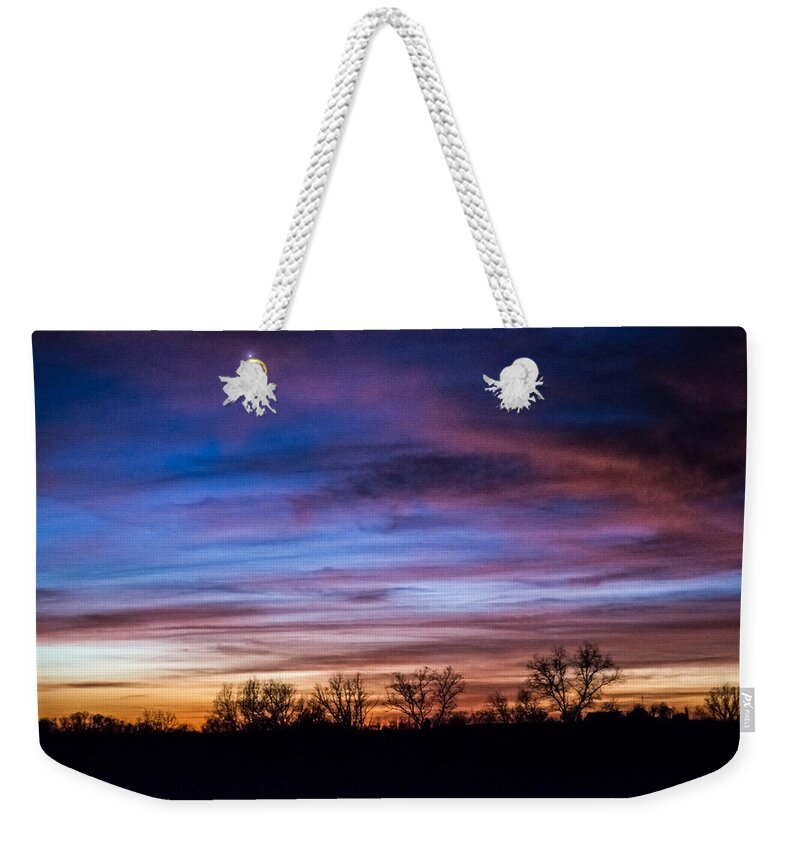 Venus Weekender Tote Bag featuring the photograph Venus in the Sky by Holden The Moment
