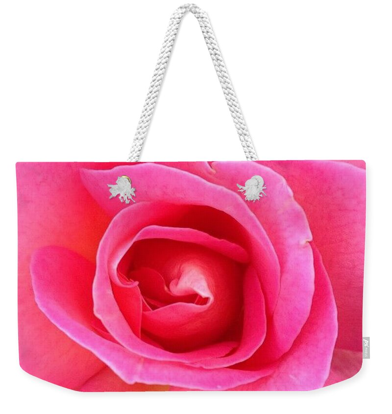 Rose Weekender Tote Bag featuring the photograph Vibrant by Denise Railey