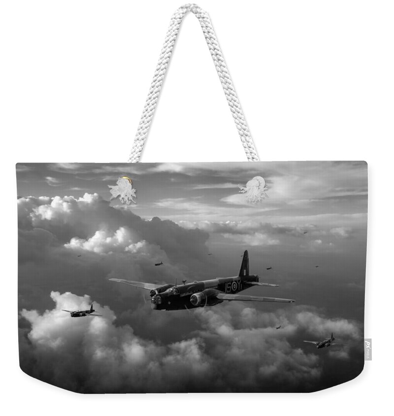 Wellington Weekender Tote Bag featuring the photograph Vickers Wellingtons with 16 OTU by Gary Eason