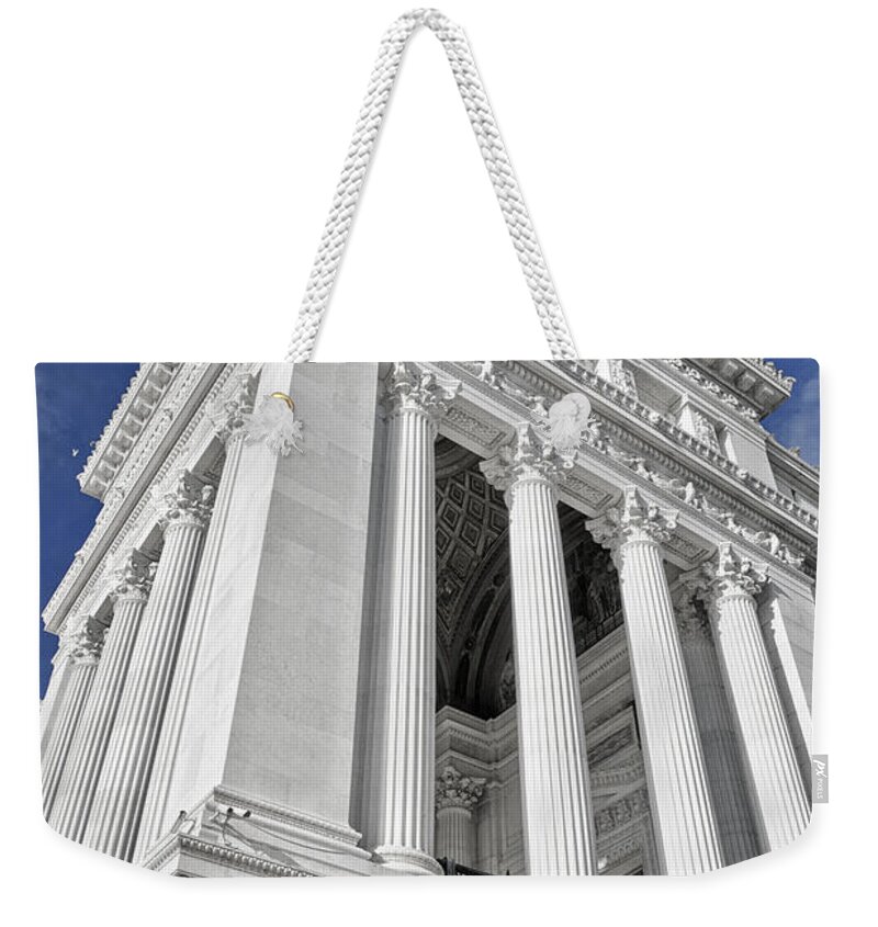 Architecture Weekender Tote Bag featuring the photograph Victor Emmanuel Monument by Joan Carroll