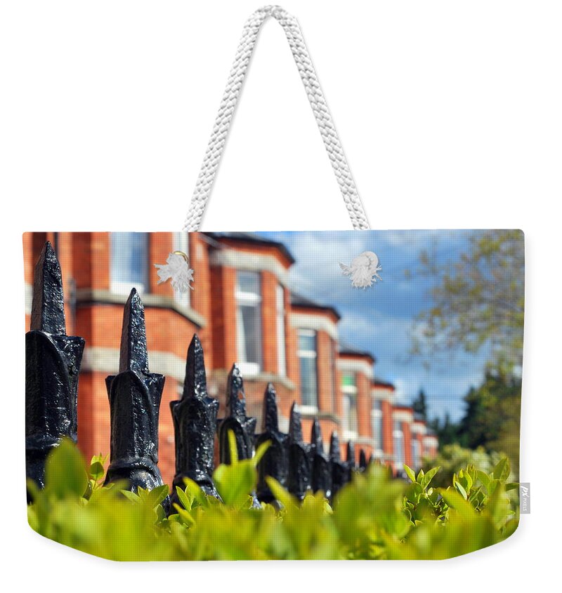 Tranquility Weekender Tote Bag featuring the photograph Victorian Houses In Dublin by Maria Fernandez