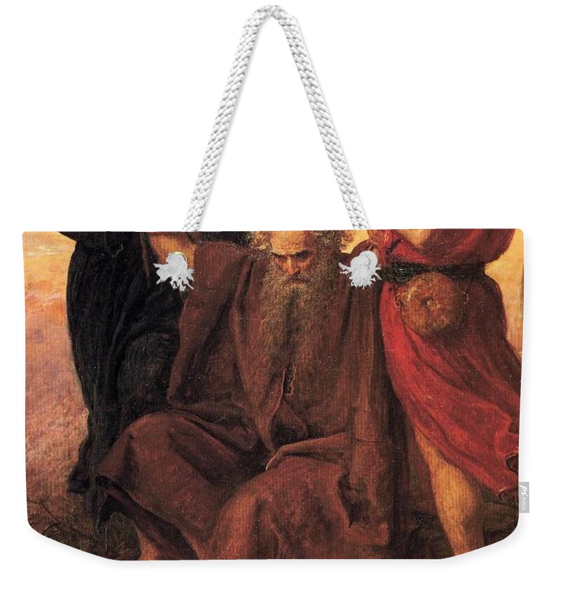 John Everett Millais Weekender Tote Bag featuring the painting Victory O Lord by John Everett Millais