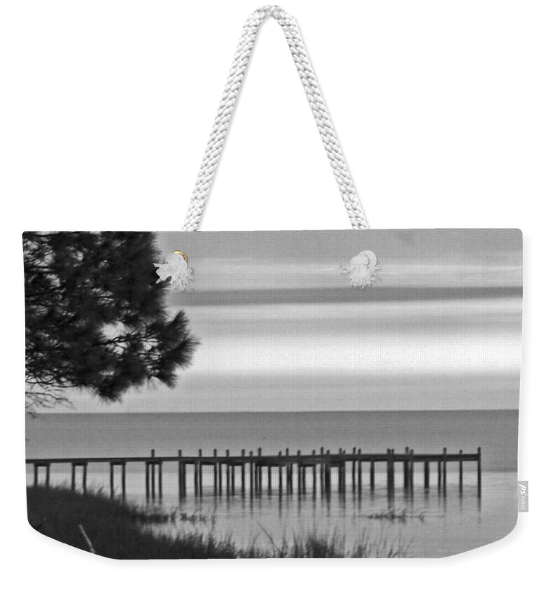 Ocean Weekender Tote Bag featuring the photograph View of the Old Dock by Jennifer Robin