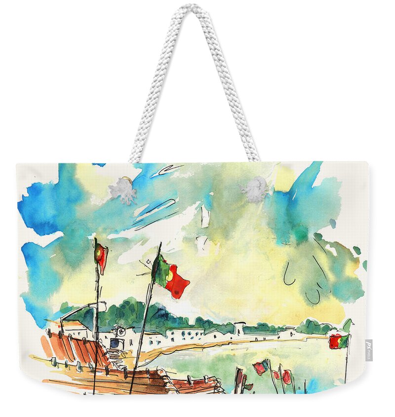 Travel Weekender Tote Bag featuring the painting Vila Cha 03 by Miki De Goodaboom