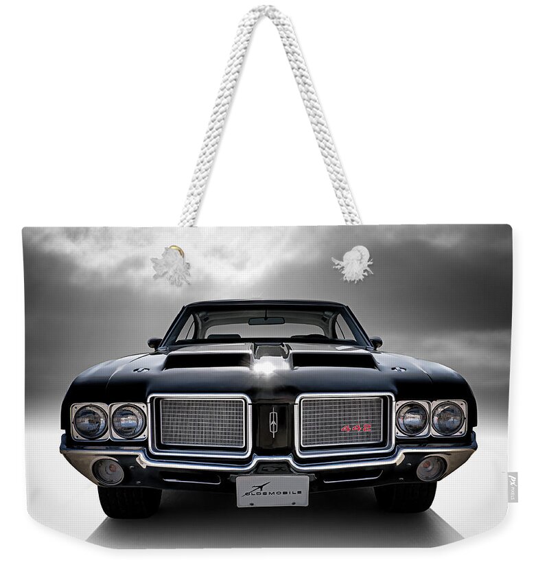 Car Weekender Tote Bag featuring the digital art Vintage 442 by Douglas Pittman