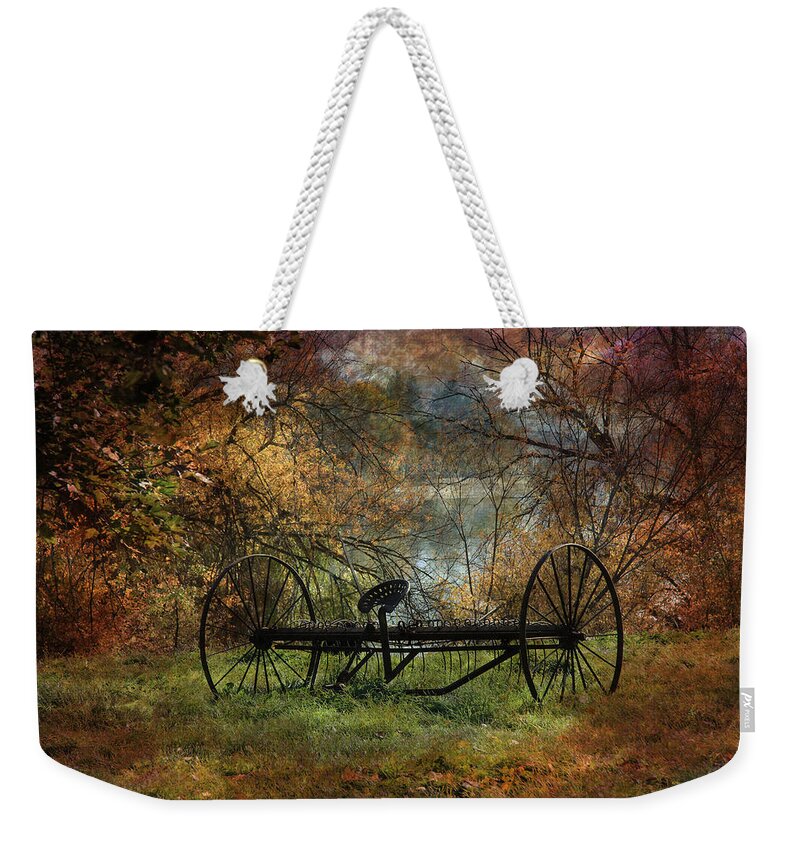 Autumn Weekender Tote Bag featuring the photograph Vintage by Kathy Bassett