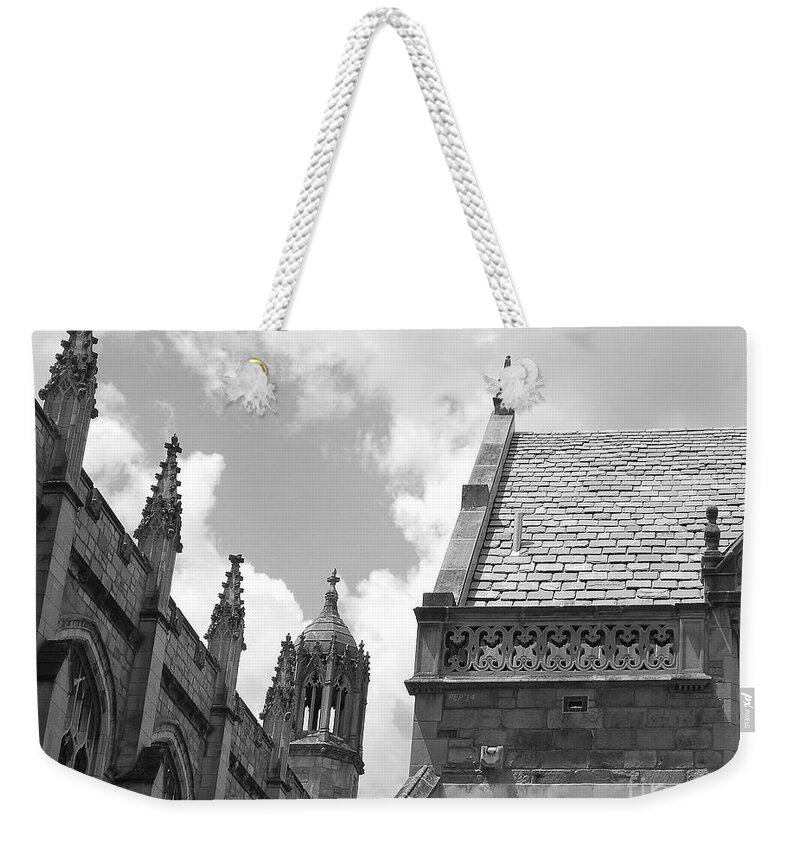 Ornate Weekender Tote Bag featuring the photograph Vintage Ornate Architecture by Phil Perkins