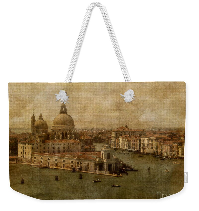 Venice Weekender Tote Bag featuring the photograph Vintage Venice by Lois Bryan