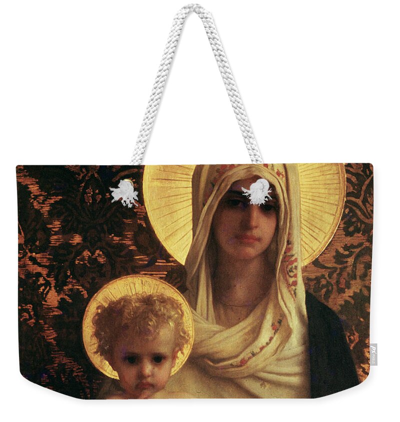 Herbert Weekender Tote Bag featuring the painting Virgin and Child by Antoine Auguste Ernest Herbert