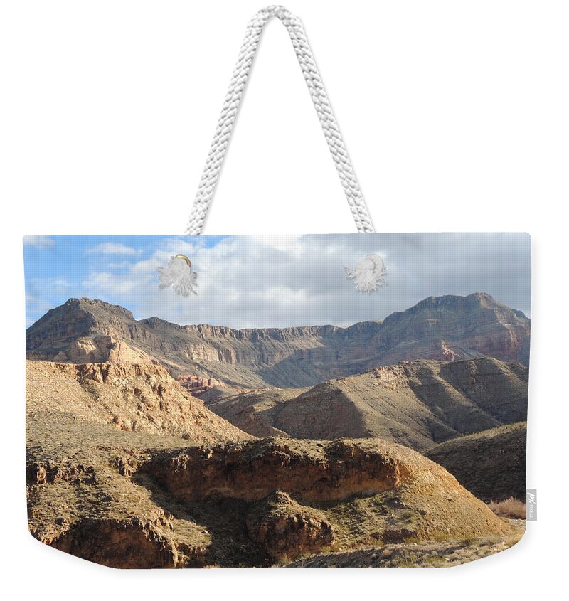 Arizona Landscape Weekender Tote Bag featuring the photograph Virgin River Gorge Arizona 2122 by Andrew Chambers