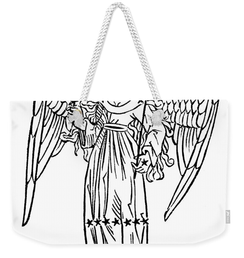 Virgo Weekender Tote Bag featuring the photograph Virgo Constellation Zodiac Sign 1482 by US Naval Observatory Library