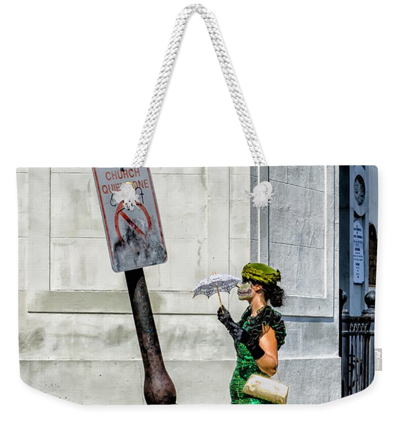Mime Weekender Tote Bag featuring the photograph Waiting for YOU -NOLA by Kathleen K Parker