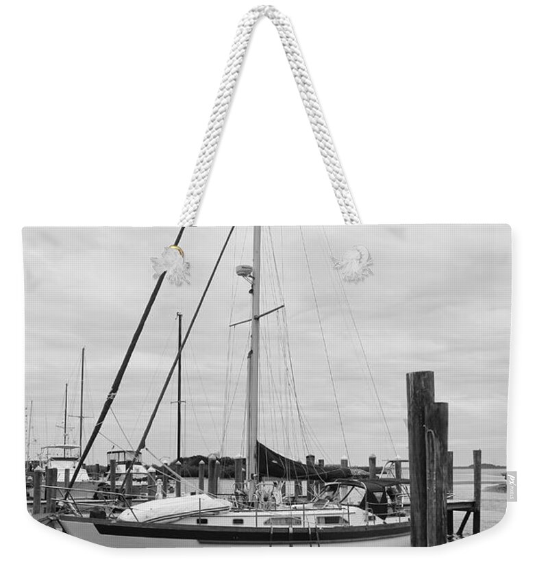Sailing Weekender Tote Bag featuring the photograph Waiting to Sail by Deborah Benoit