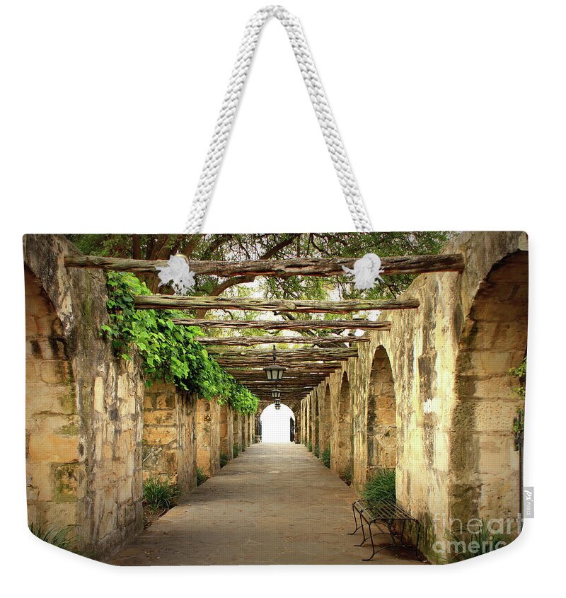 Alamo Weekender Tote Bag featuring the photograph Walk to the Light by Carol Groenen