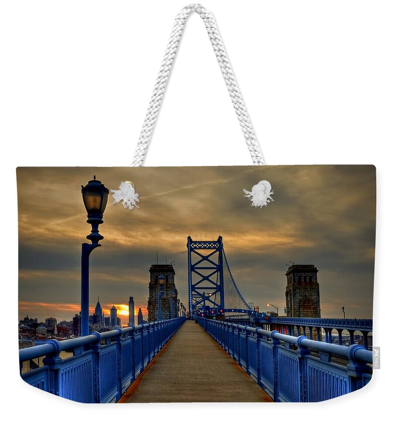 Suspension Bridge Weekender Tote Bags