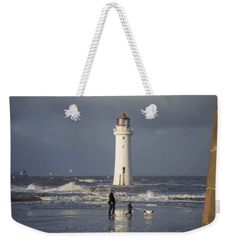 Weather Weekender Tote Bag featuring the photograph Walking the Dog by Spikey Mouse Photography