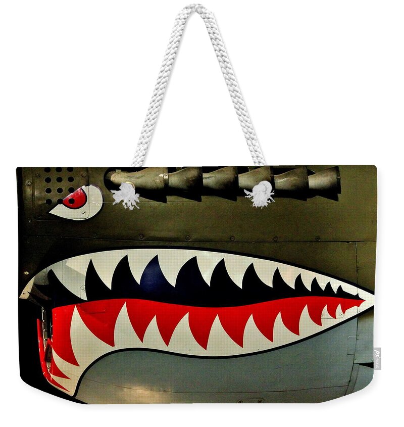 P 40 Weekender Tote Bag featuring the photograph Warhawk by Benjamin Yeager