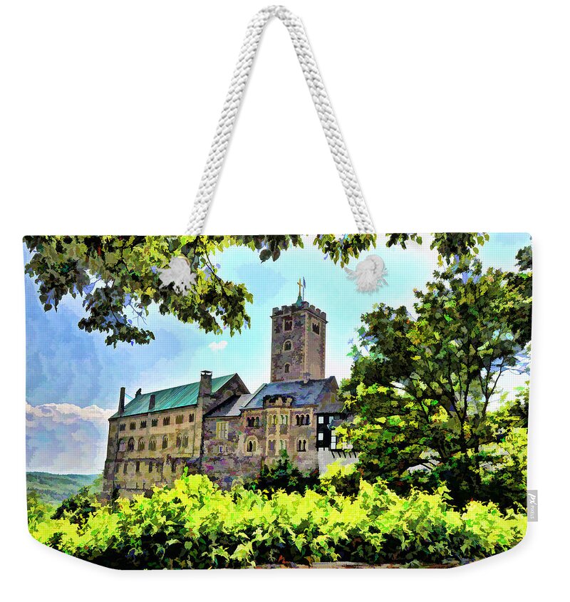 Wartburg Castle Weekender Tote Bag featuring the photograph Wartburg Castle - Eisenach Germany - 1 by Mark Madere