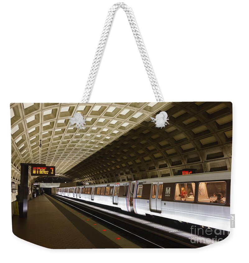 Clarence Holmes Weekender Tote Bag featuring the photograph Washington DC Metro Station III by Clarence Holmes