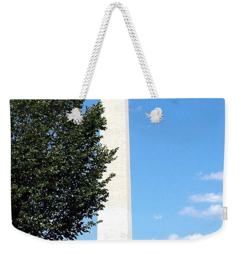 Washington Weekender Tote Bag featuring the photograph Washington Monument by Kenny Glover