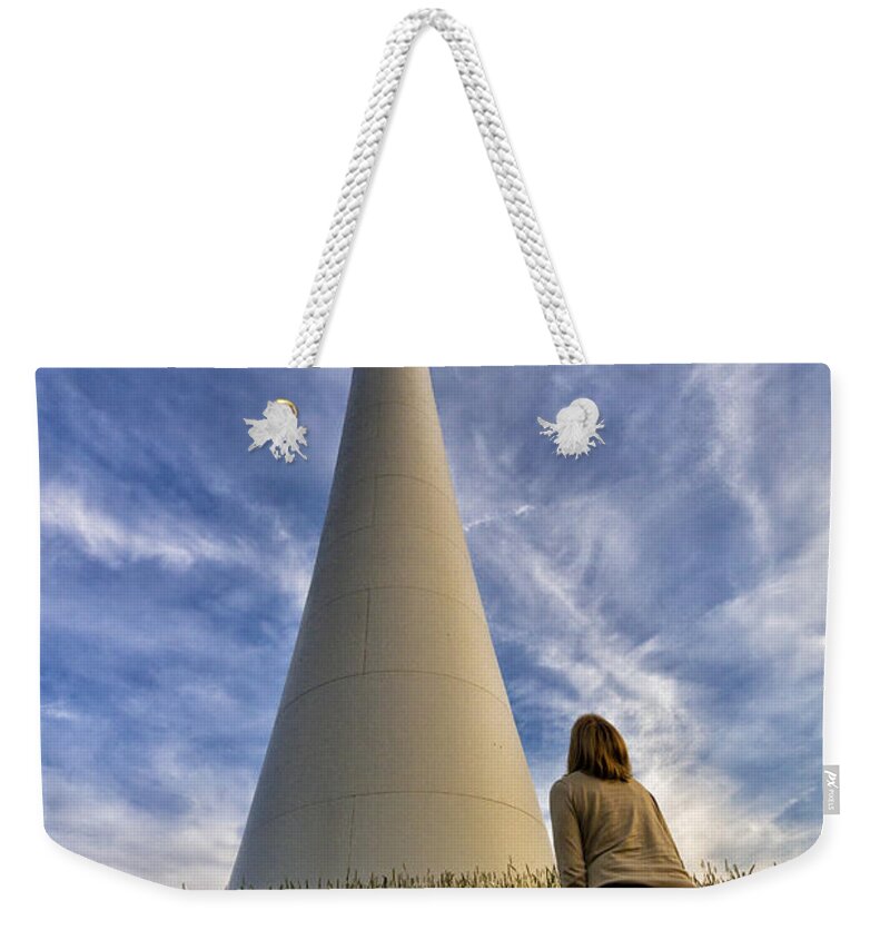 Wind Weekender Tote Bag featuring the photograph Watching Wind Power by Robert Woodward